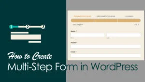 WordPress multi step form plugin not working