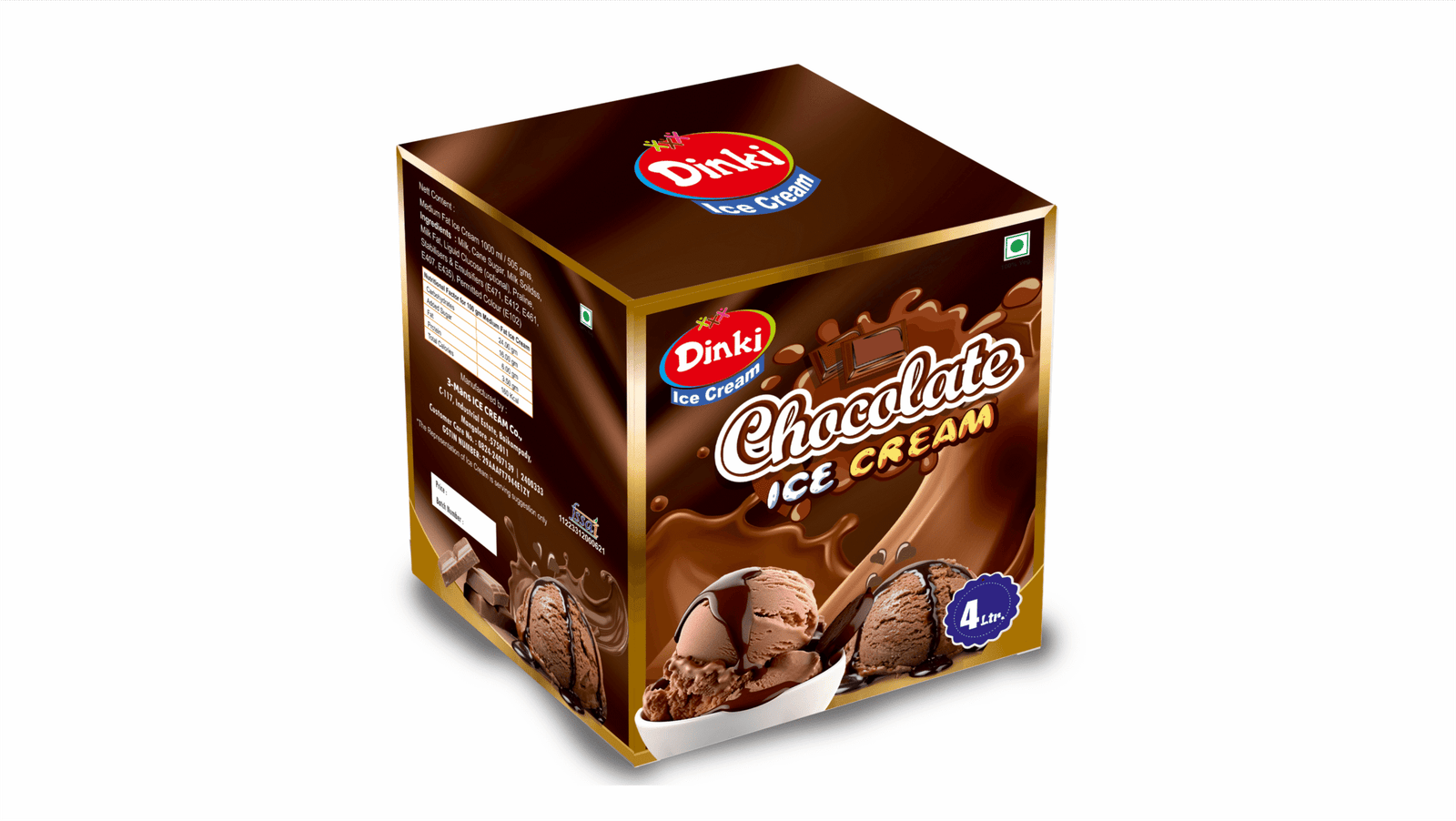 Chocolate 4 Chocolate ice cream 4 Ltr