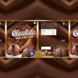 Chocolate ice cream 4 Ltr CDR File